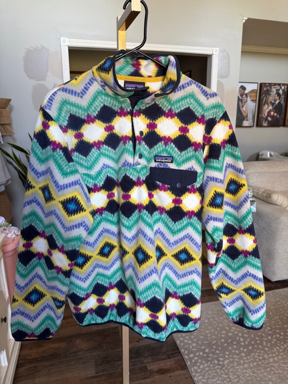 Patagonia Multicolor Geometric Snap-T Fleece Pullover